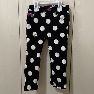 Gymboree Purrfectly Fabulous Black & White Spotted Pants